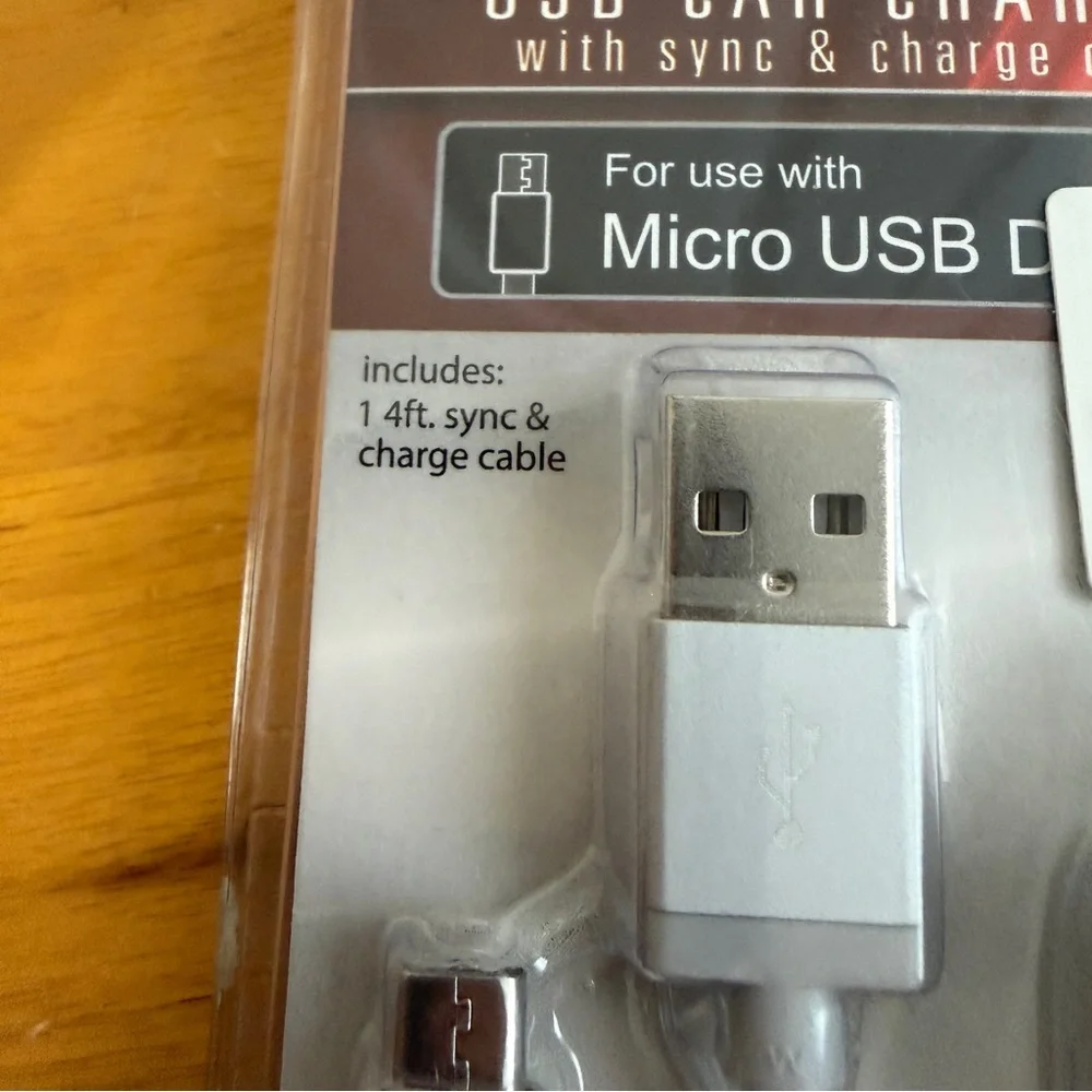 Wireless Gear 2 in 1 micro usb‎ charger and cord